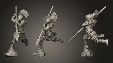 Military figurines Svava 3d model